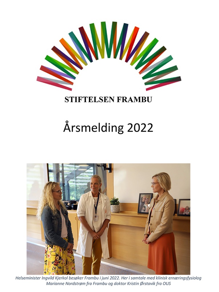 Bilde av forsiden på årsrapporten fra 2022